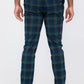 Plaid Slim Fit Trouser Pants