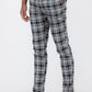 Plaid Slim Fit Trouser Pants