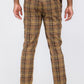 Plaid Slim Fit Trouser Pants