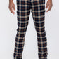 Plaid Slim Fit Trouser Pants