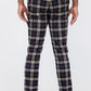 Plaid Slim Fit Trouser Pants