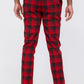 Plaid Slim Fit Trouser Pants