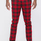 Plaid Slim Fit Trouser Pants