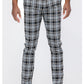 Plaid Slim Fit Trouser Pants