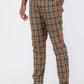 Plaid Slim Fit Trouser Pants