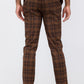 Plaid Slim Fit Trouser Pants