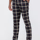 Plaid Slim Fit Trouser Pants