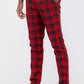 Plaid Slim Fit Trouser Pants